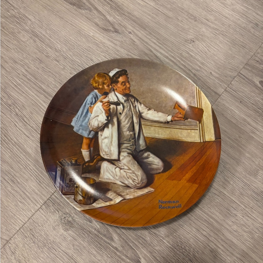 The Painter Norman Rockwell Collective Plate